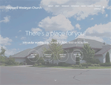 Tablet Screenshot of haywardwesleyan.org